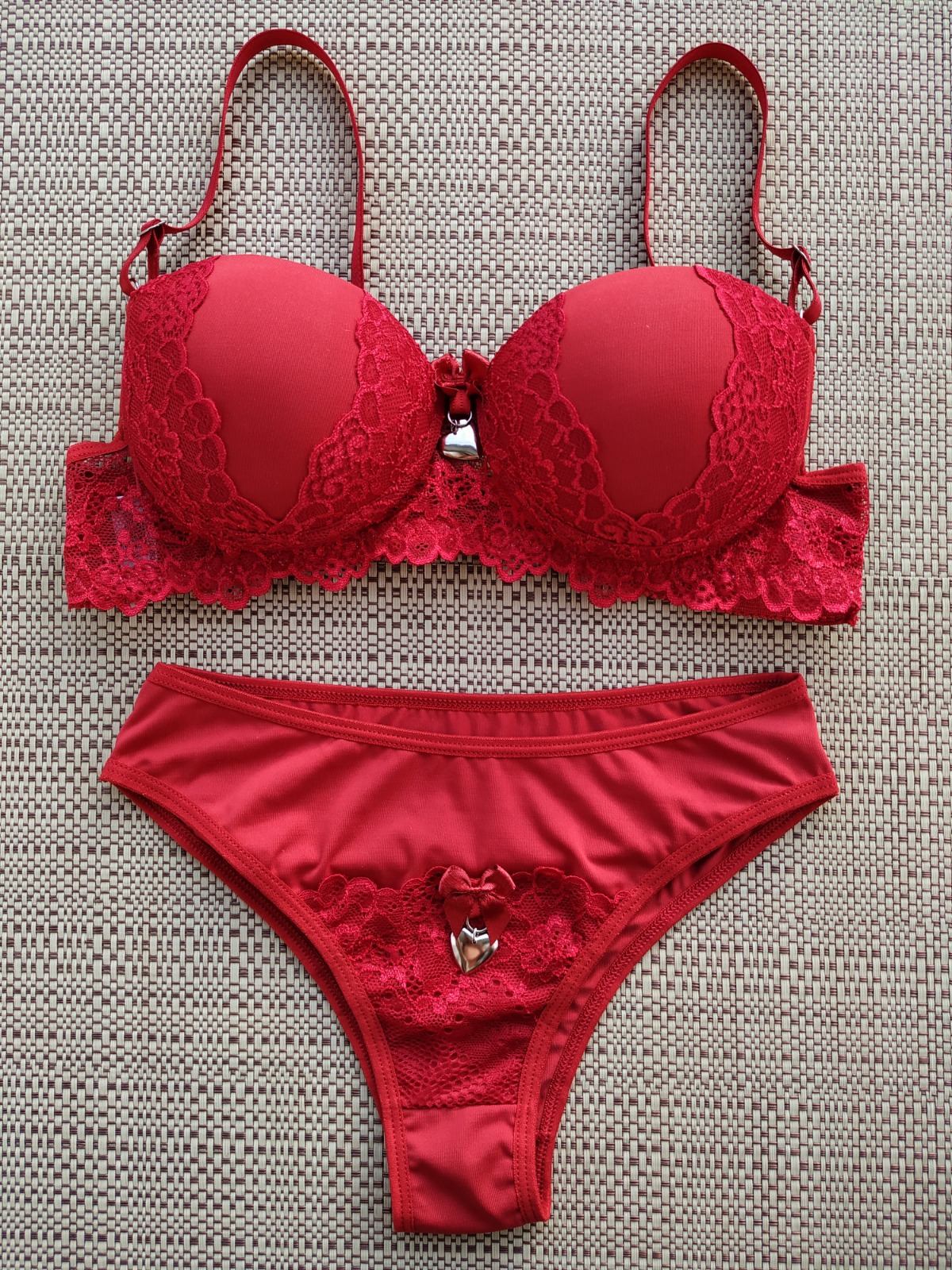 Conjunto Layane lingerie vermelha scaled scaled