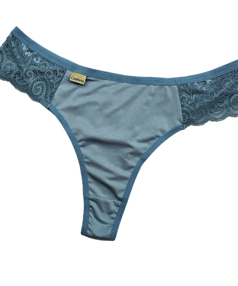 Calcinha Fio Duplo Plus – Dany — Calcinhas Femininas, Calcinhas Plus Size — SKU 485029. Cor: Lilás, Romance, Marinho, Rubro. Tamanho: 48, 50, 52
