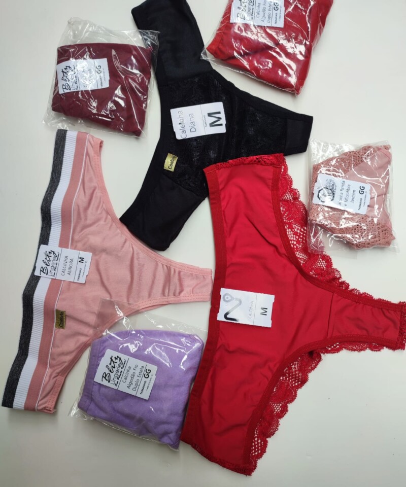 Lote de Calcinhas e Conjuntos para Revenda – Queima de Estoque — Kits de Lingerie — SKU lote-1